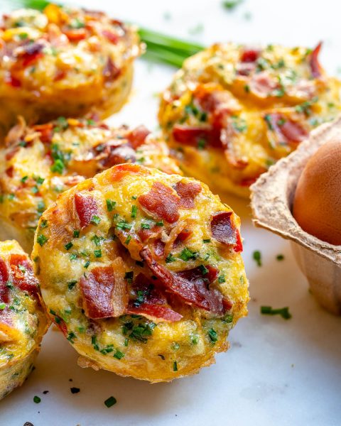 These Clean Eating Bacon Egg Muffins are the Bomb! | Clean Food Crush