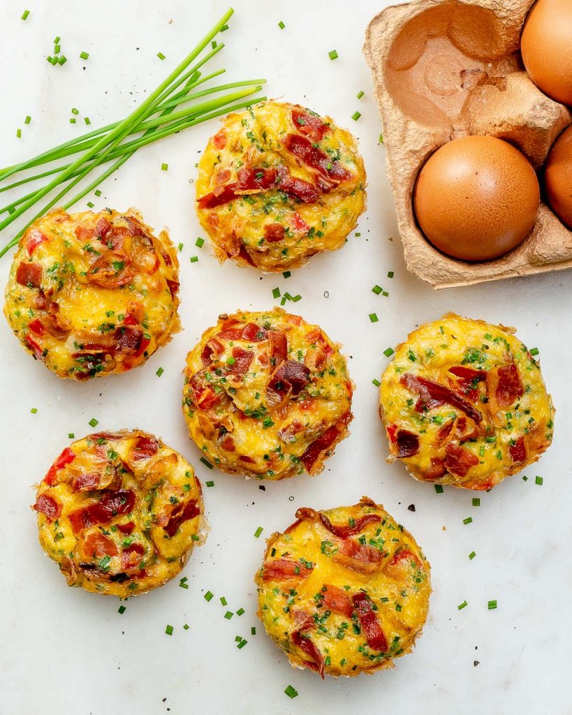 These Clean Eating Bacon Egg Muffins are the Bomb! | Clean Food Crush