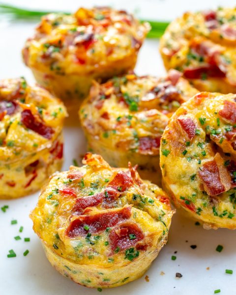 These Clean Eating Bacon Egg Muffins are the Bomb! | Clean Food Crush