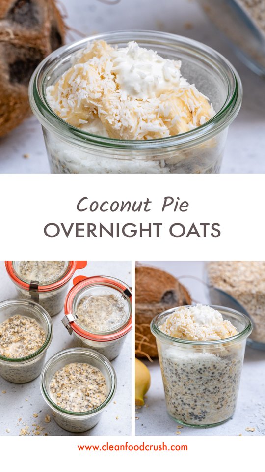 Coconut Pie Overnight Oats Meal Prep Breakfast