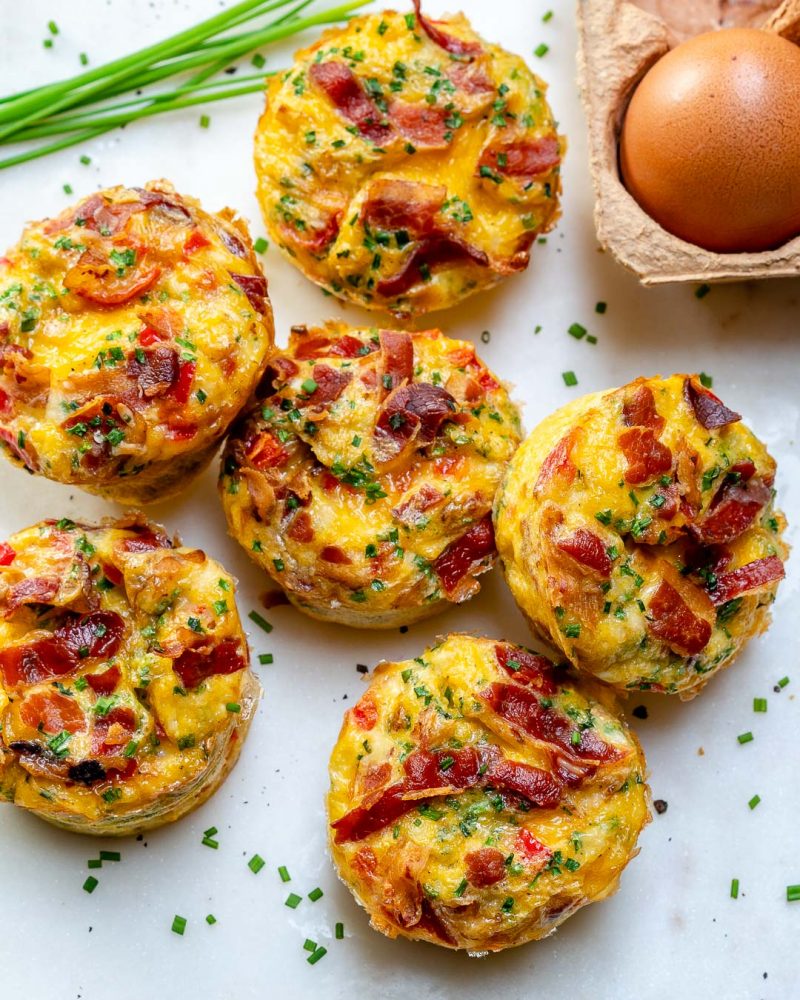 These Clean Eating Bacon Egg Muffins are the Bomb! | Clean Food Crush