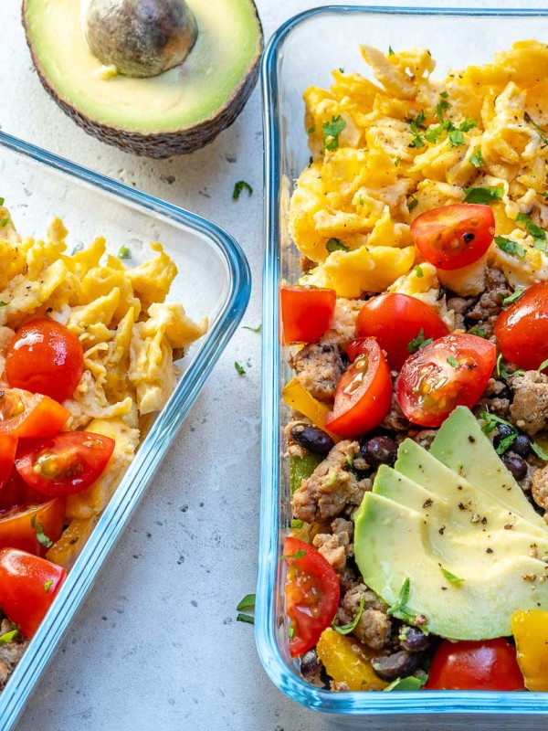 Eat Clean taco scramble bowls