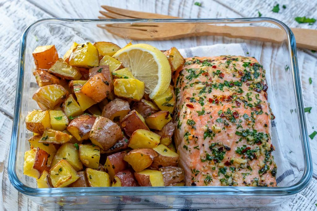 Garlic Butter Salmon by CleanFoodCrush