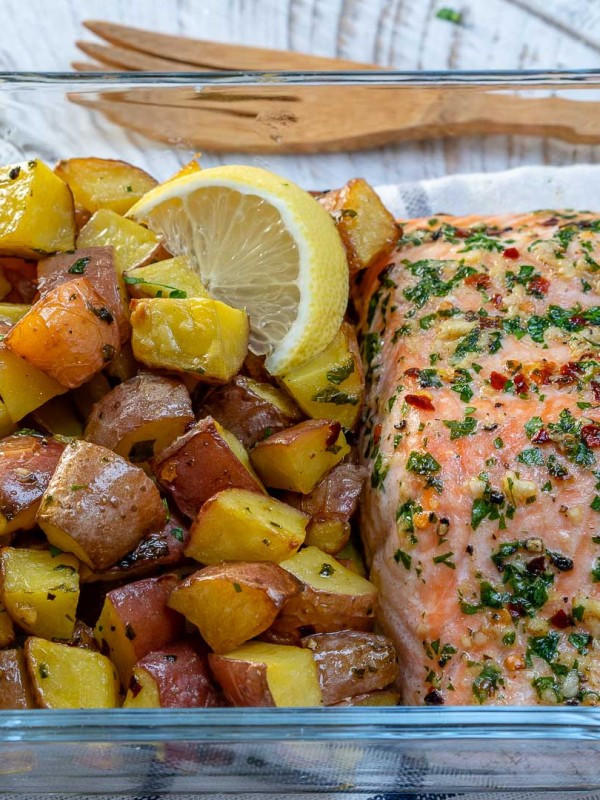 Garlic Butter Salmon by CleanFoodCrush