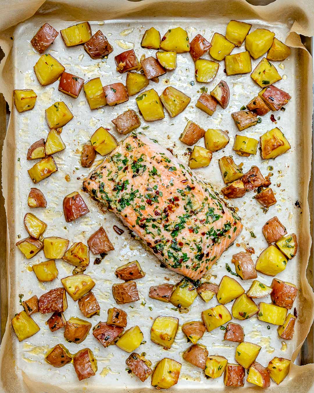 Garlic Butter Salmon Red Potatoes Clean Prep Meal
