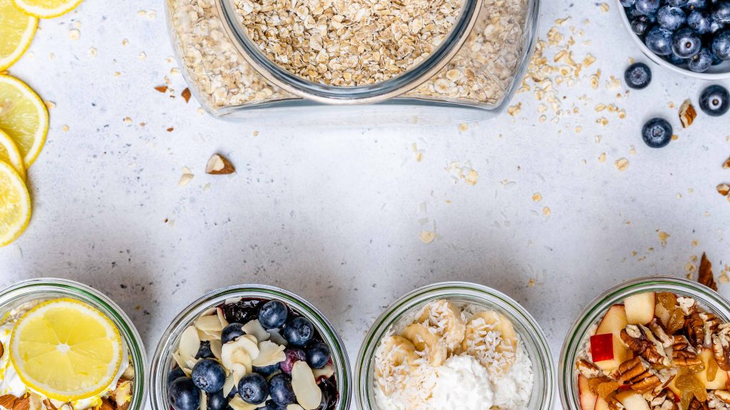 Clean Eating Overnight Oats 4 Ways for Breakfast Meal Prep! | Clean ...