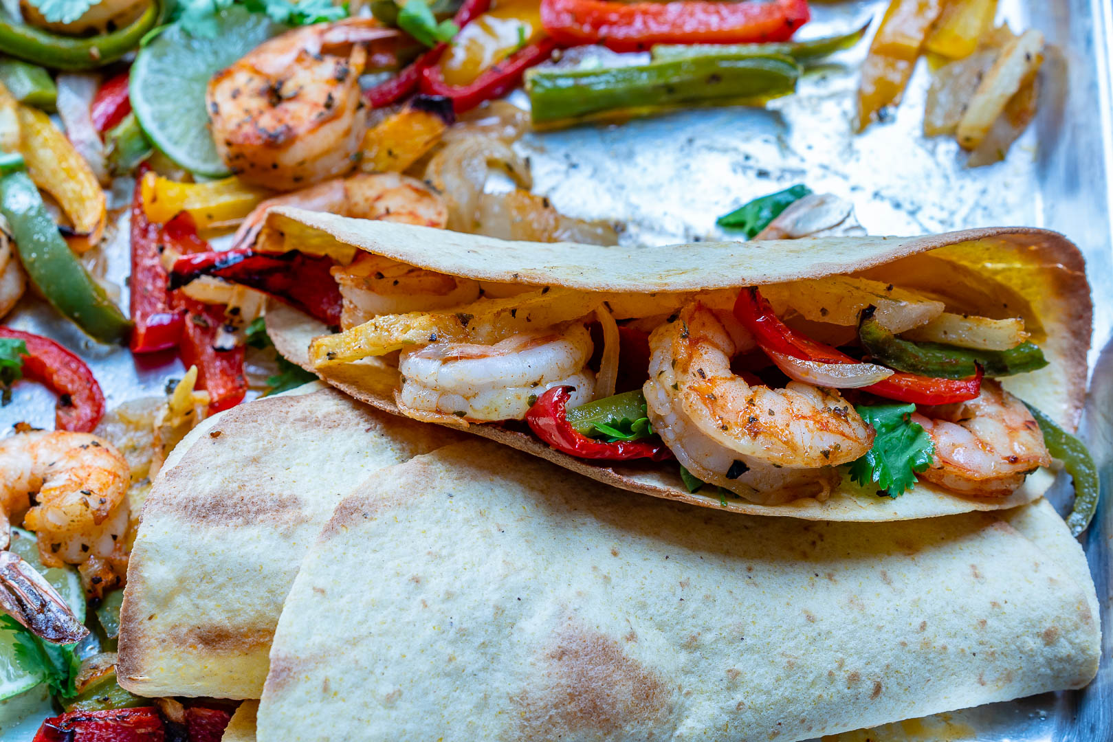 Rachel Masers Pineapple Shrimp Fajitas