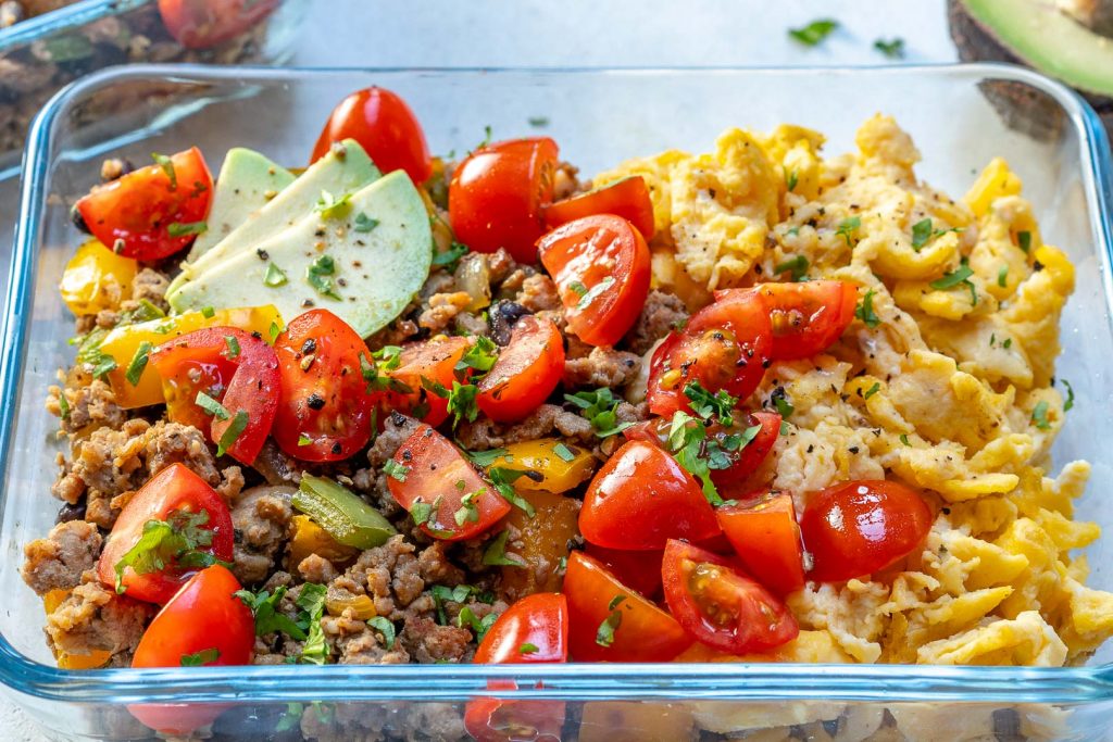 Breakfast Scramble Clean Eating Meal Prep Bowls! Clean Food Crush