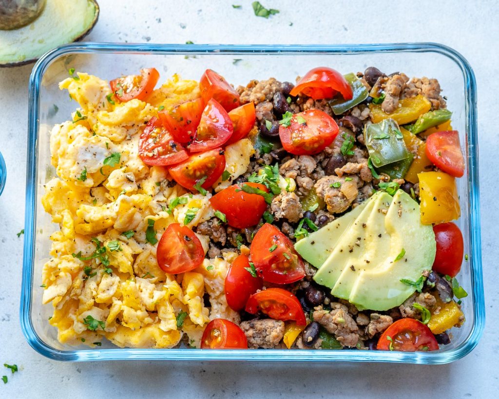 Breakfast Scramble Clean Eating Meal Prep Bowls! Clean Food Crush