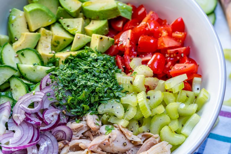 Avocado Chicken Chopped Salad for Clean Eating! | Clean Food Crush