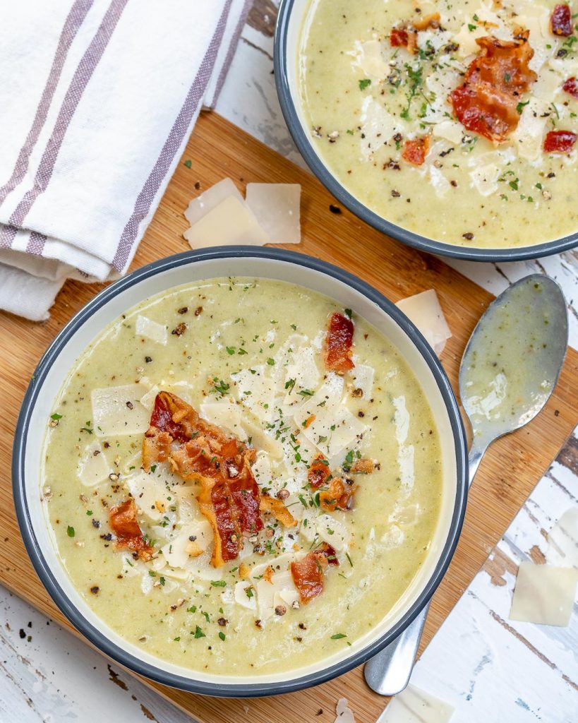 Clean Eating Creamy Zucchini Potato Soup! | Clean Food Crush