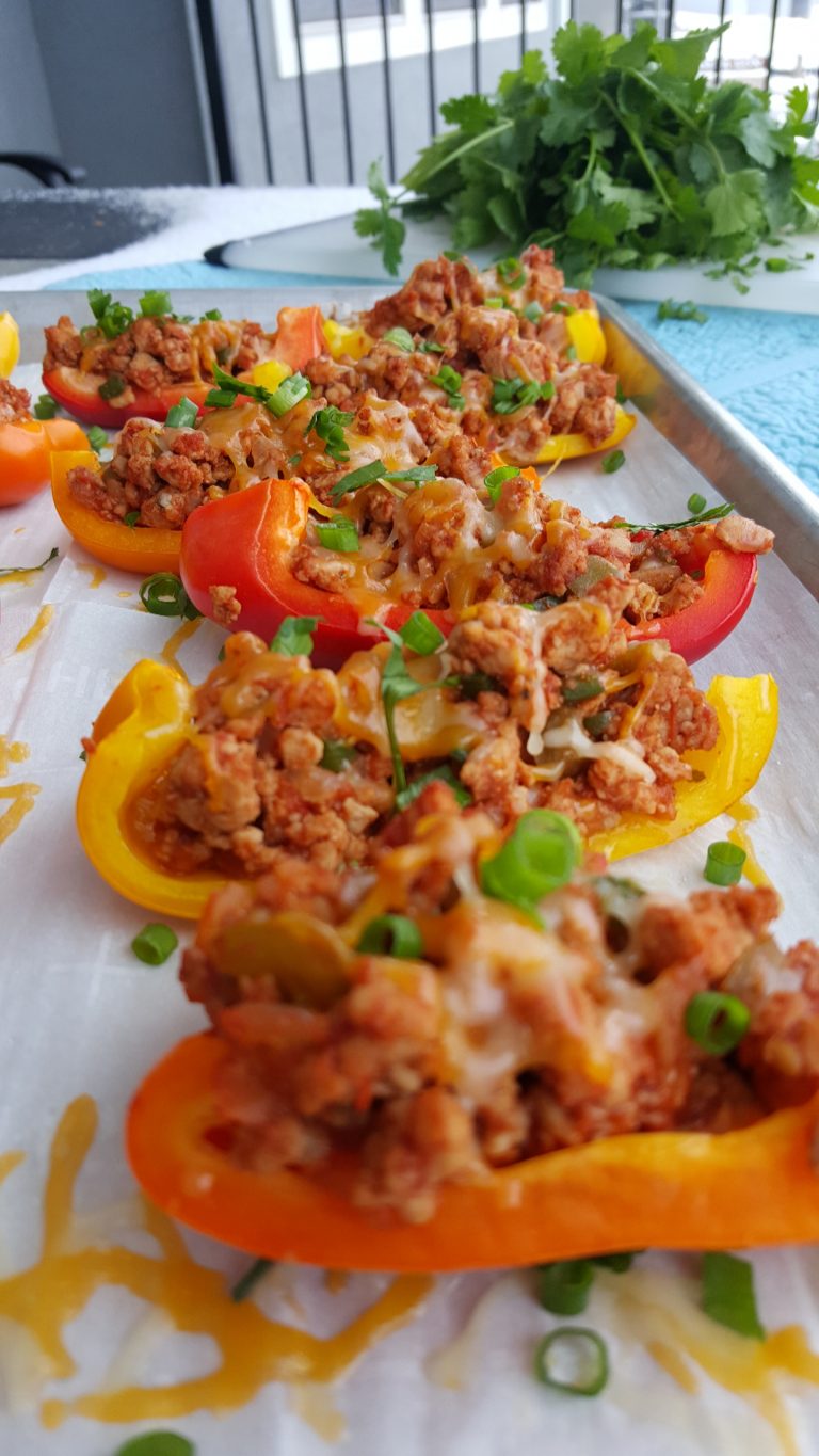 Low Carb Bell Pepper Nachos are a Fun Clean Eating Snack Idea! Clean Food Crush