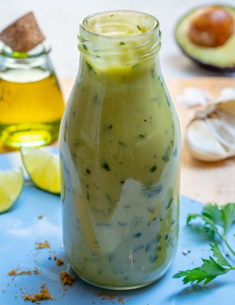 Creamy Avocado Dressing for Clean Eating (Sugar, Gluten & Dairy Free ...