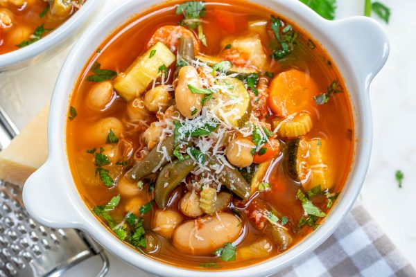 Harvest Minestrone Soup for Clean Eating | Clean Food Crush