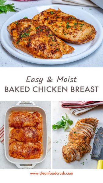 How to Make Perfect Juicy Baked Chicken Breasts Everytime! | Clean Food ...