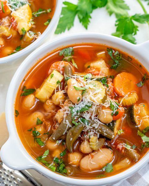 Harvest Minestrone Soup for Clean Eating | Clean Food Crush