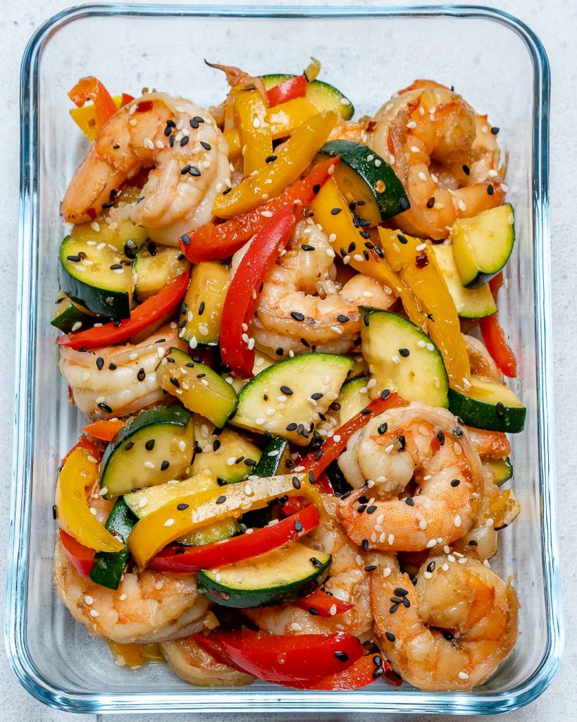 SuperEasy Shrimp StirFry for Clean Eating Meal Prep! Clean Food Crush