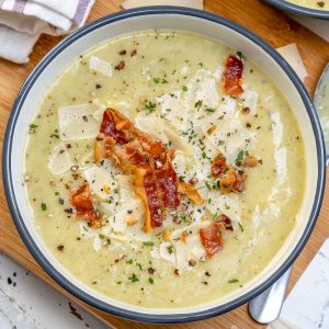 Clean Eating Creamy Zucchini Potato Soup! | Clean Food Crush