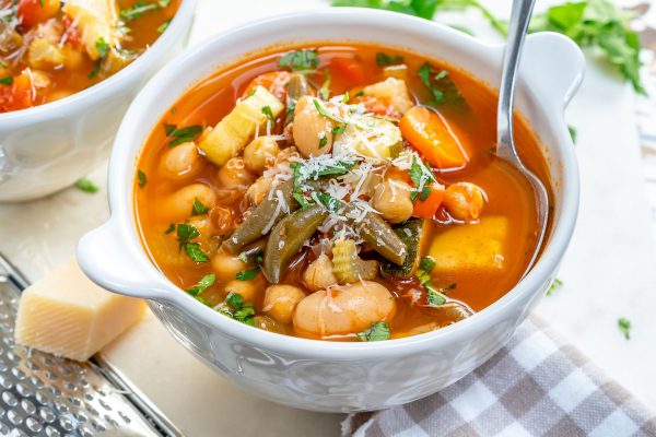 Harvest Minestrone Soup for Clean Eating | Clean Food Crush