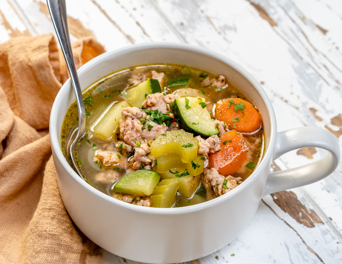 Hearty Italian Sausage Soup for Clean Eating