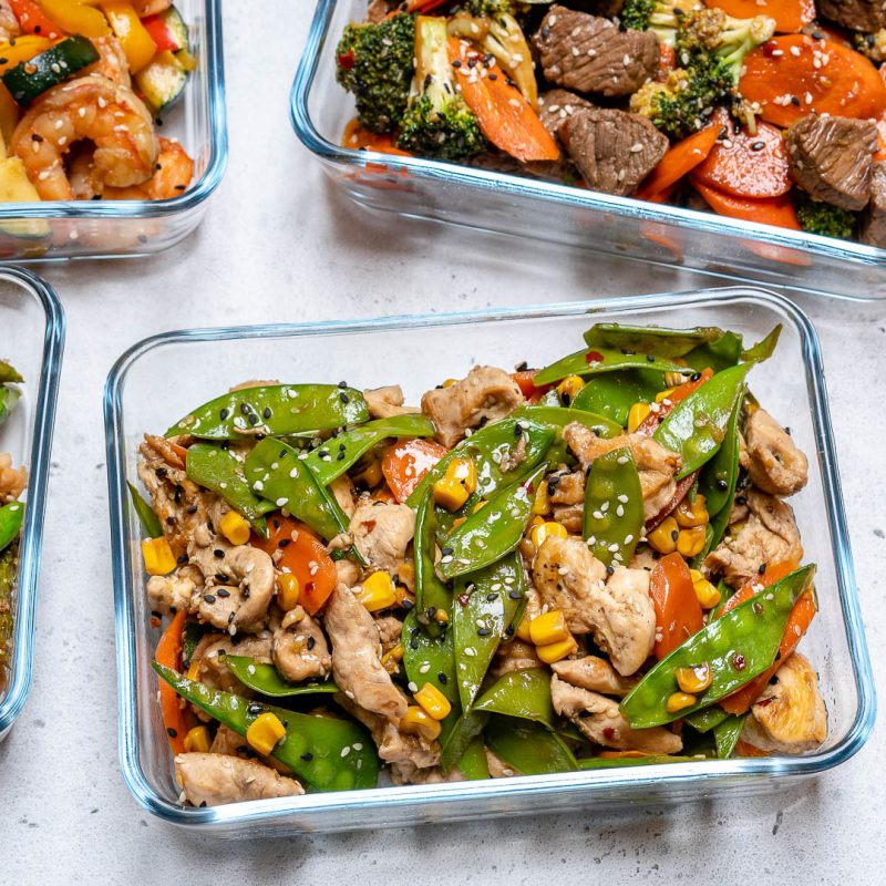 Super-Easy Chicken Stir Fry Recipe for Clean Eating Meal Prep! | Clean ...