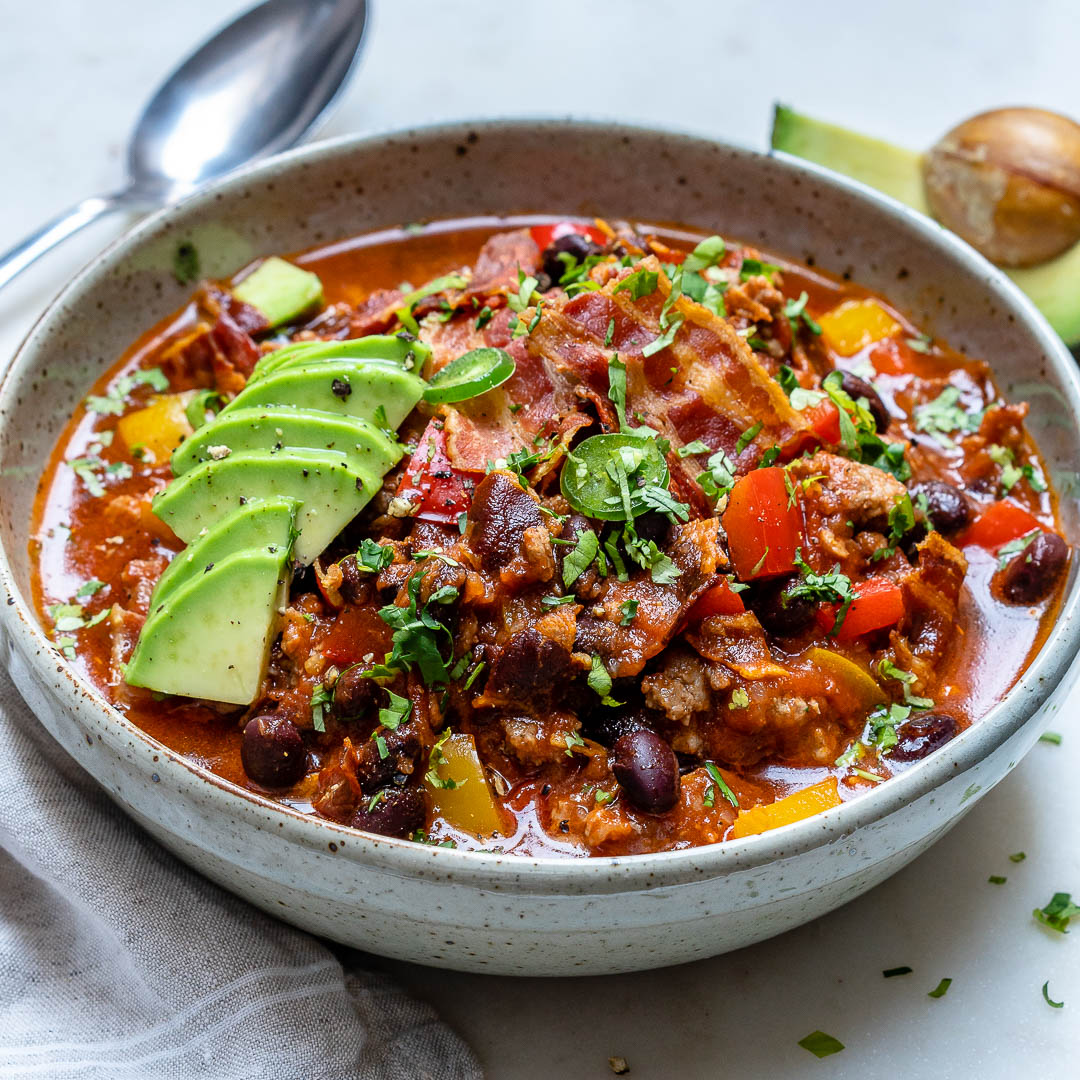 Crockpot Chili with Bacon