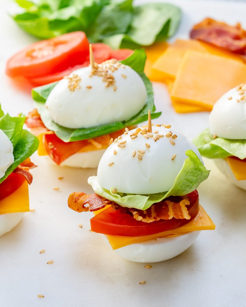 These BLT Egg ‘Buns’ are the Perfect Protein Breakfast or Snack