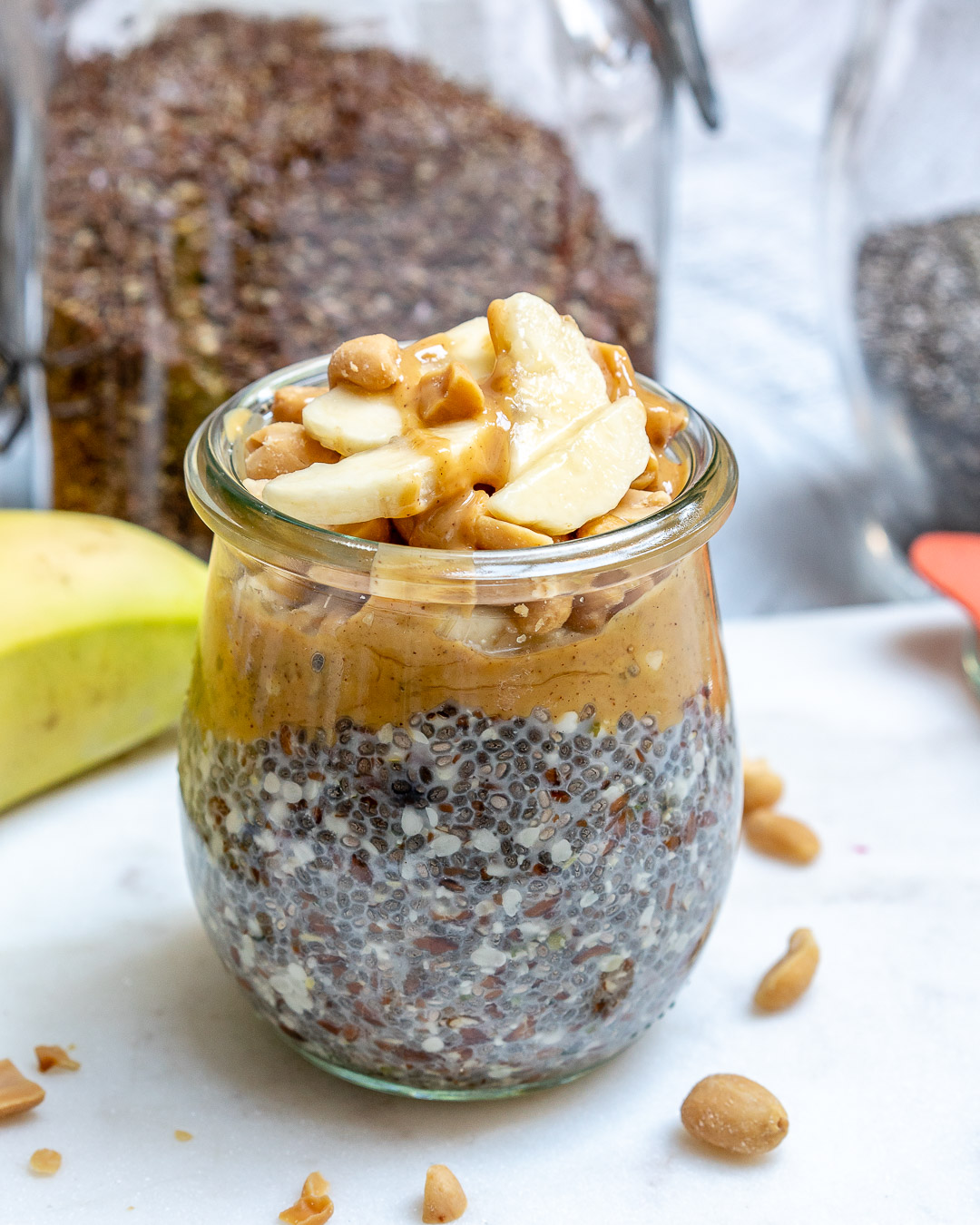 Peanut Butter Banana Overnight No-Oats