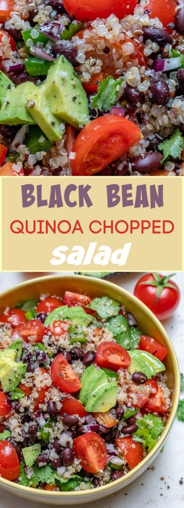 Black Bean Quinoa Chopped Salad for Light and Fresh Clean Eats! | Clean ...