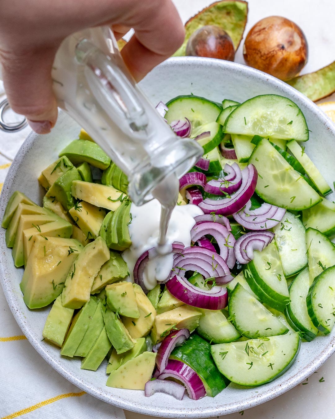 Quick & Easy Cucumber Avocado Salad