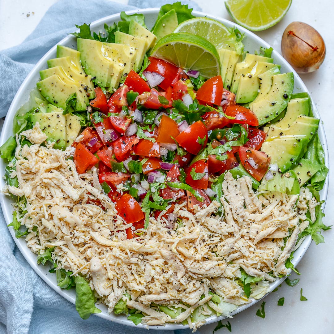 Simple Chicken Taco Salad Bowls