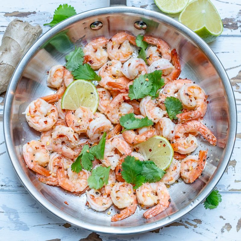 Spicy Cilantro Lime Shrimp Skillet for a Quick Clean Eating Dinner Idea ...