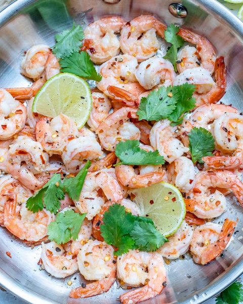 Spicy Cilantro Lime Shrimp Skillet for a Quick Clean Eating Dinner Idea ...