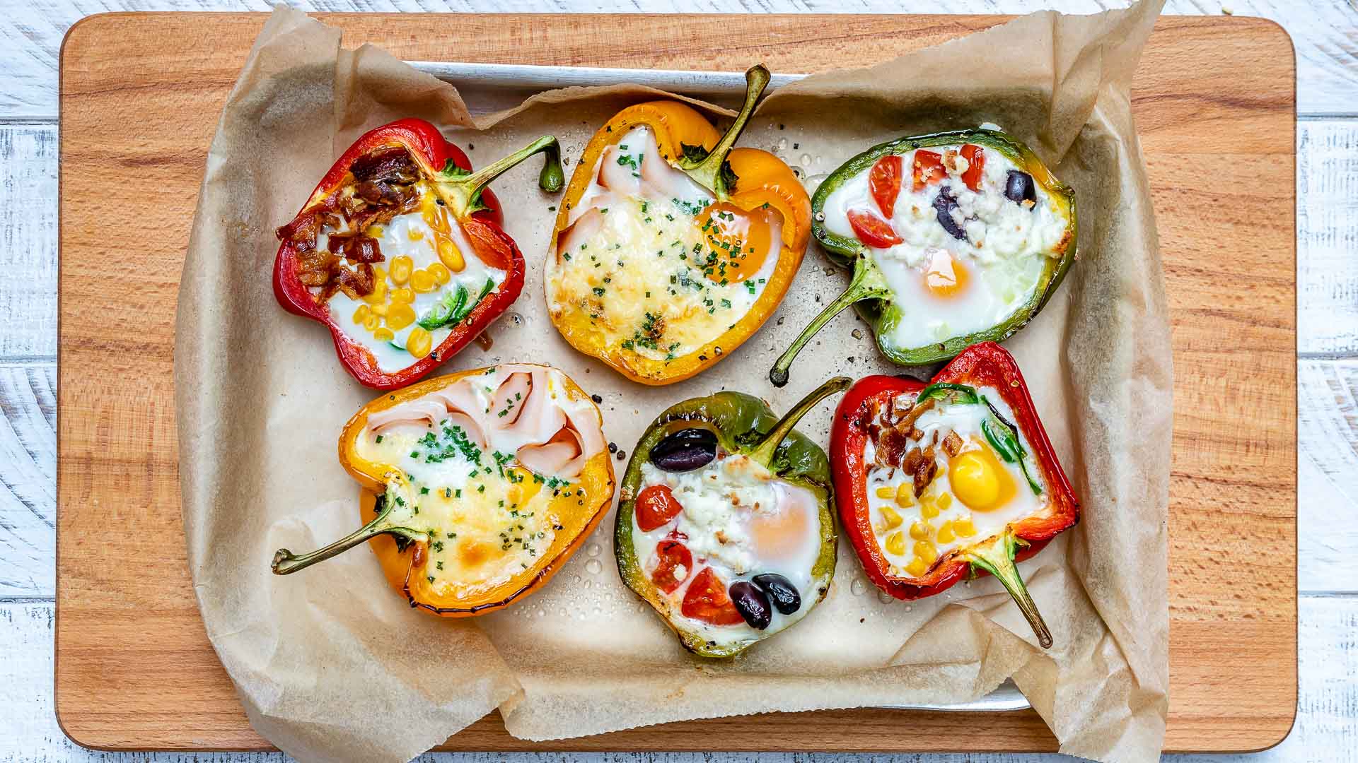 Egg Stuffed Breakfast Peppers for Epic Clean Eating Mornings!