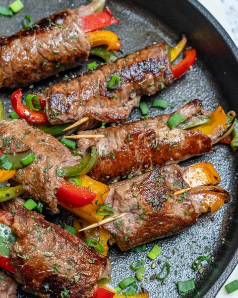 Enjoy These Steak Fajita Roll Ups For Clean Eats Clean Food Crush