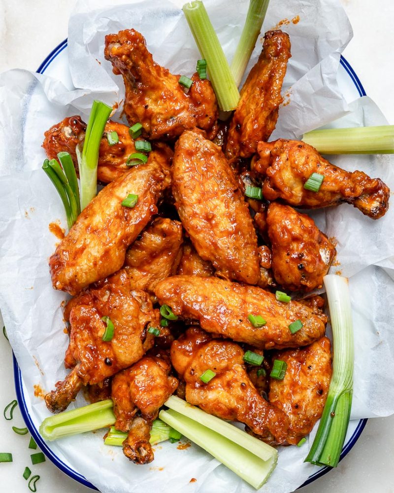 These Healthy Homemade Baked Buffalo Wings are Everyone’s Fav! | Clean ...