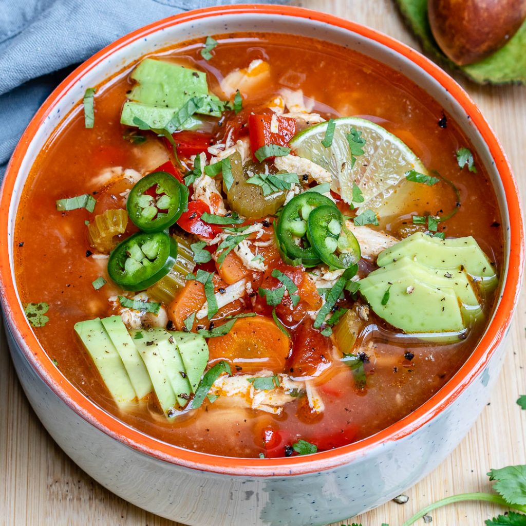 Crockpot Chicken + Lime Soup for Clean Eating is DELICIOUS! | Clean ...