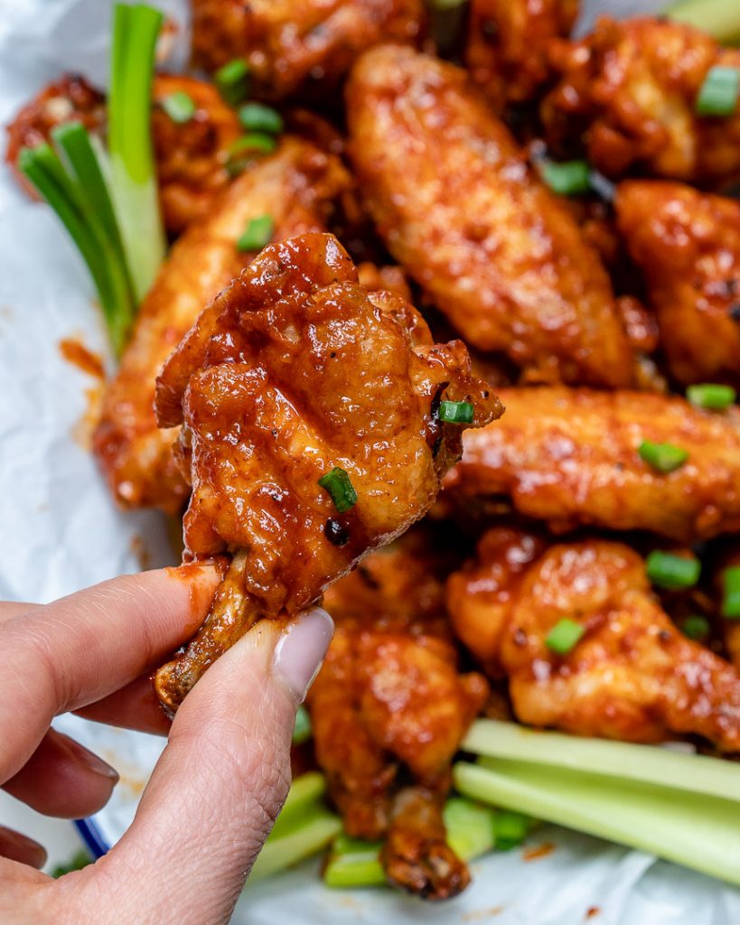 These Healthy Homemade Baked Buffalo Wings are Everyone’s Fav! | Clean ...