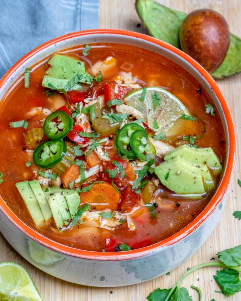 Crockpot Chicken + Lime Soup for Clean Eating is DELICIOUS! | Clean ...