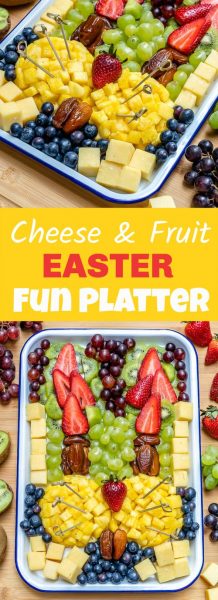 Get Creative With This Fruit + Cheese Easter Fun Platter! 