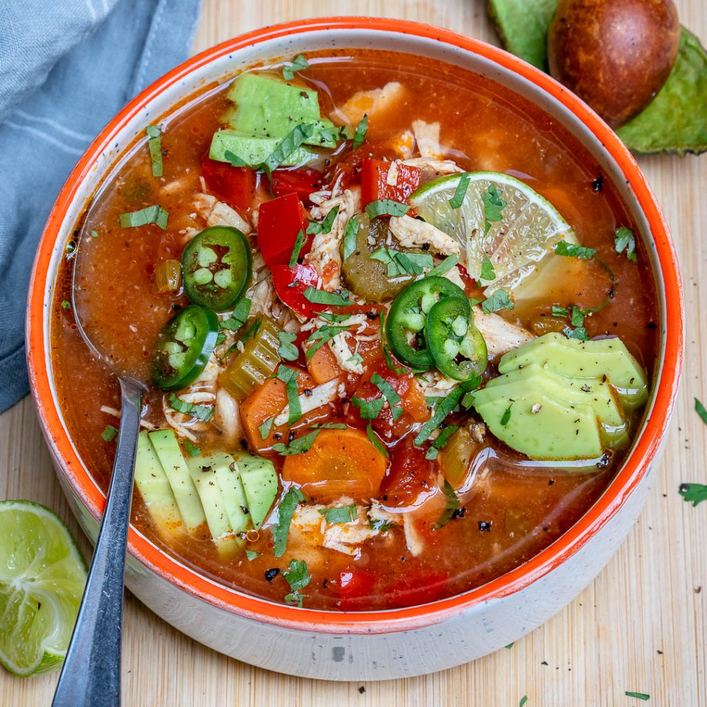 Crockpot Chicken + Lime Soup for Clean Eating is DELICIOUS! | Clean ...