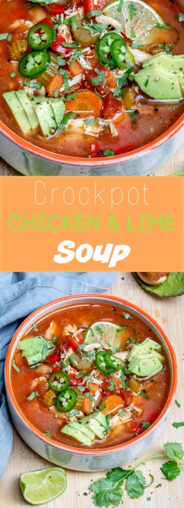 Crockpot Chicken + Lime Soup for Clean Eating is DELICIOUS! | Clean ...