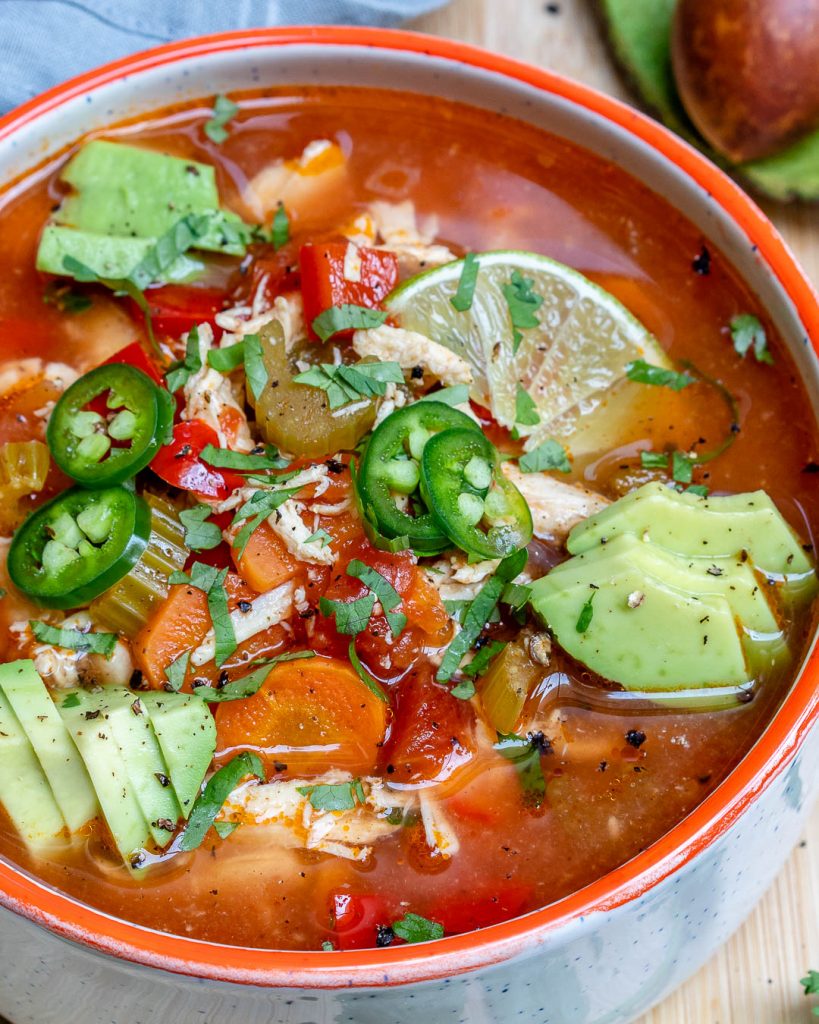 Crockpot Chicken + Lime Soup for Clean Eating is DELICIOUS! | Clean ...