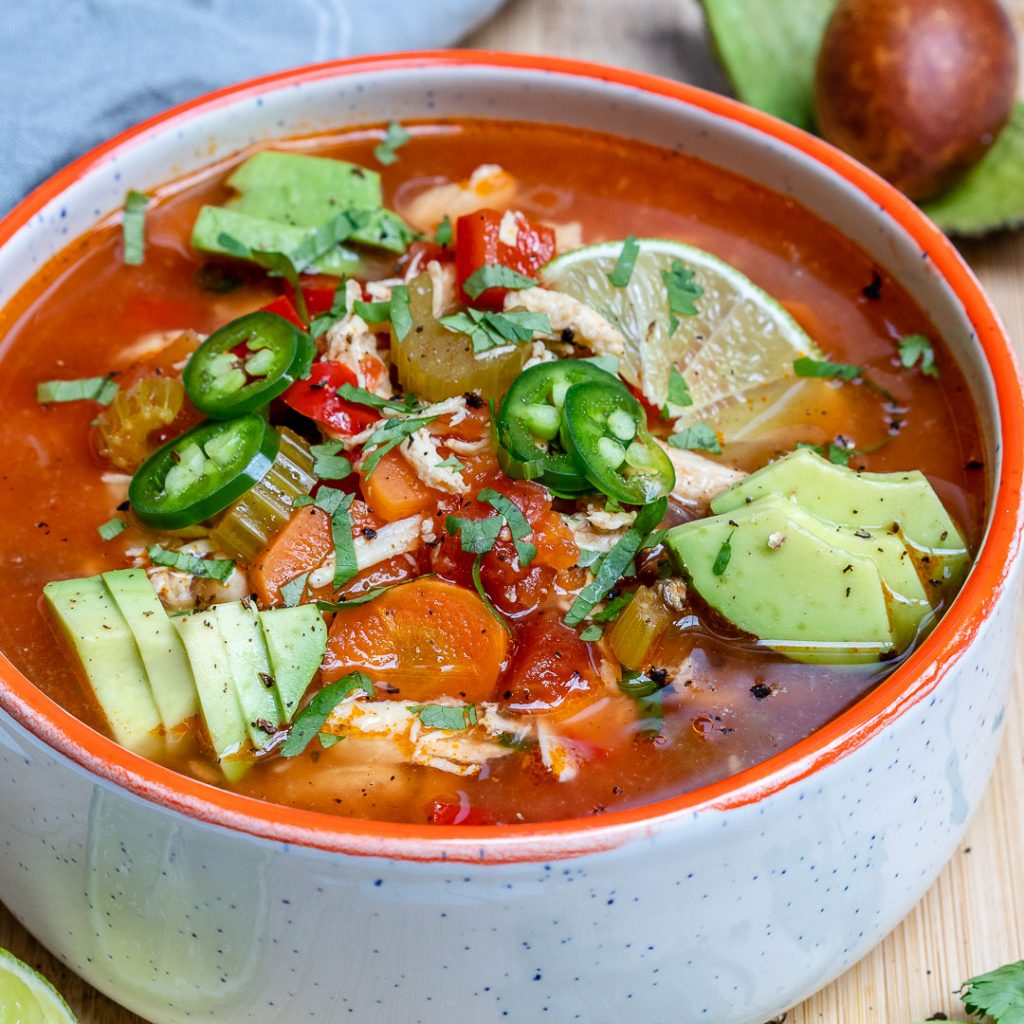 Crockpot Chicken + Lime Soup for Clean Eating is DELICIOUS! | Clean ...