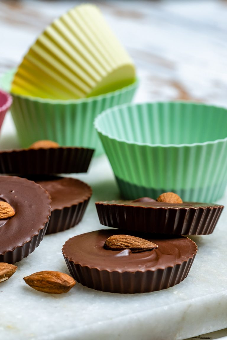 Eat Clean with these Almond Butter Chocolate Button Treats! Clean