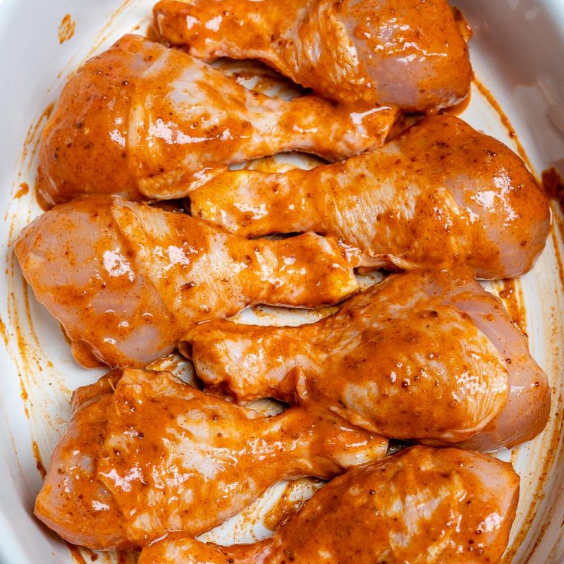 These Honey Mustard Baked Chicken Drumsticks are AMAZING! Clean Food