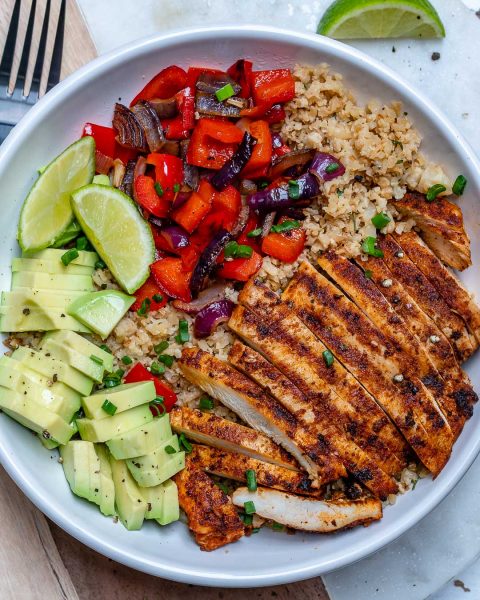 Chicken and Cauliflower “Rice” Bowls