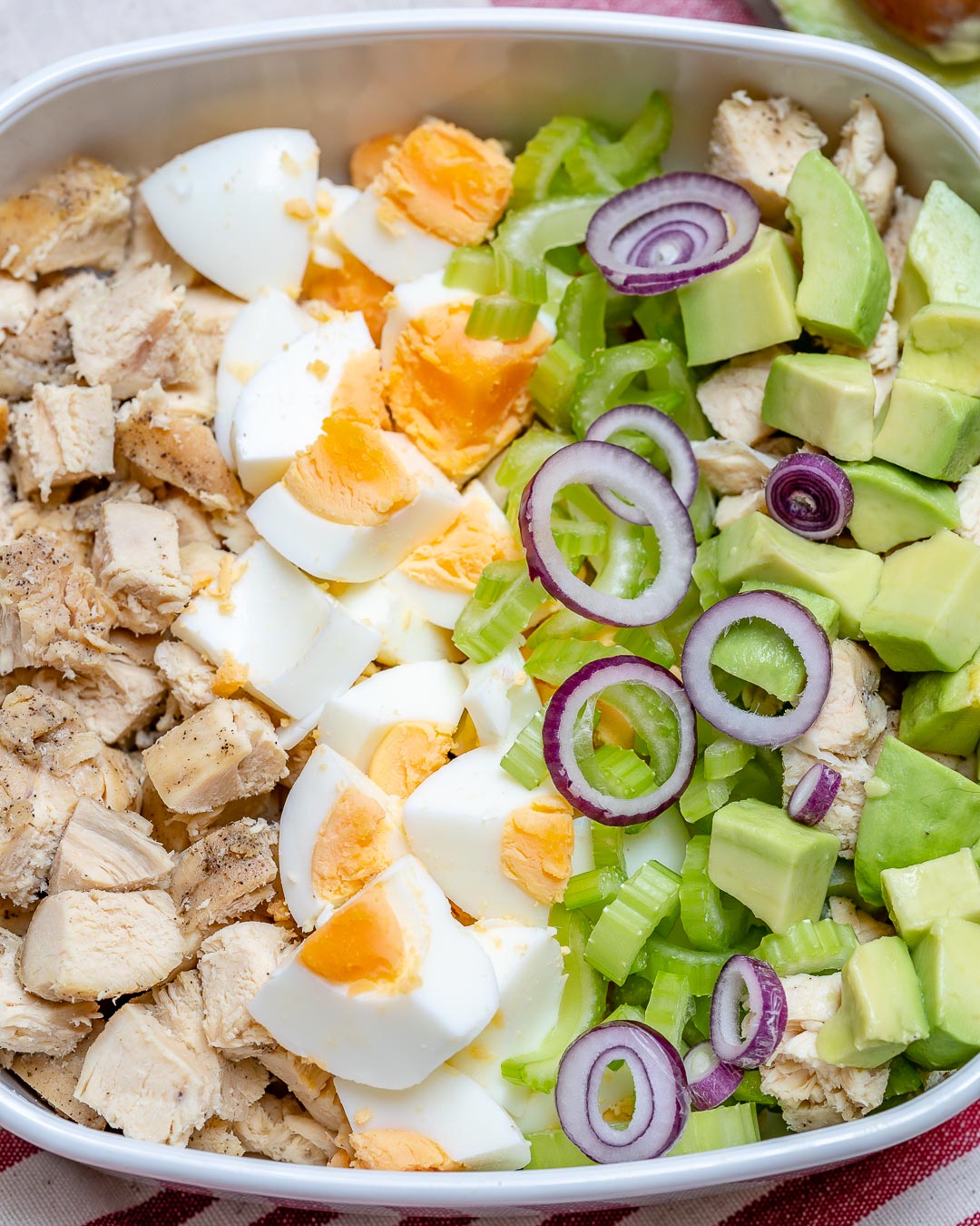 Super Fast and Easy Chicken Avocado Egg Salad for Eating Clean! | Clean ...