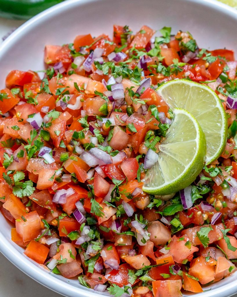 The BEST Ever Homemade Pico De Gallo! Clean Food Crush