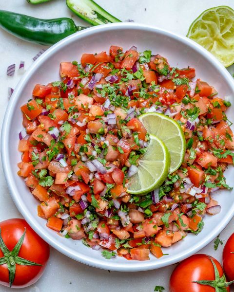 The BEST Ever Homemade Pico De Gallo! | Clean Food Crush